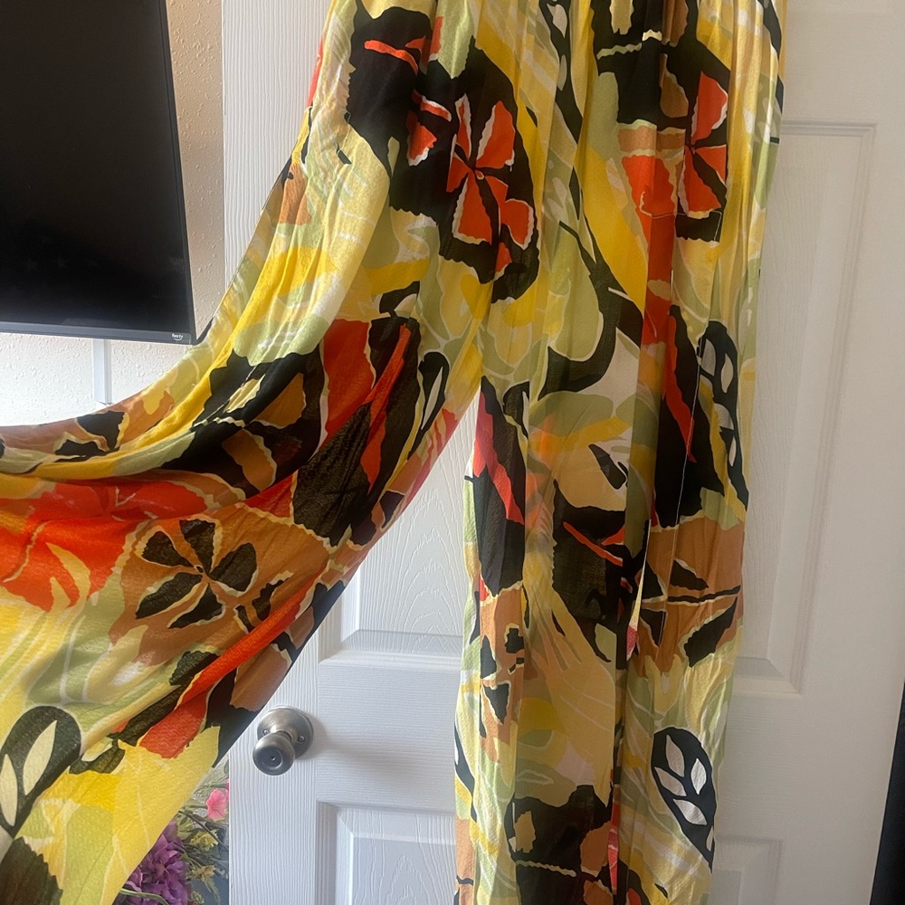 Free People Vibrant Slit-leg, Wide Leg Pants - Picture 2 of 9